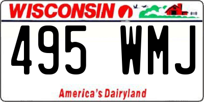 WI license plate 495WMJ