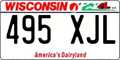 WI license plate 495XJL