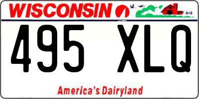 WI license plate 495XLQ