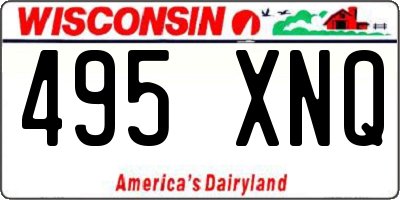 WI license plate 495XNQ
