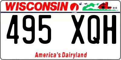 WI license plate 495XQH