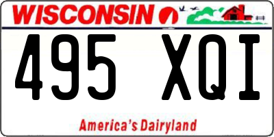 WI license plate 495XQI