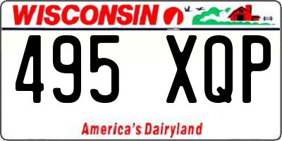 WI license plate 495XQP
