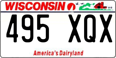 WI license plate 495XQX