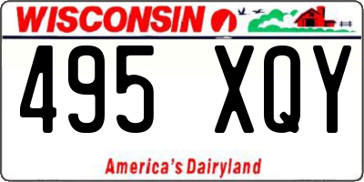 WI license plate 495XQY