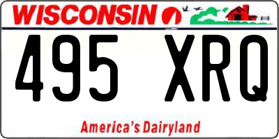 WI license plate 495XRQ