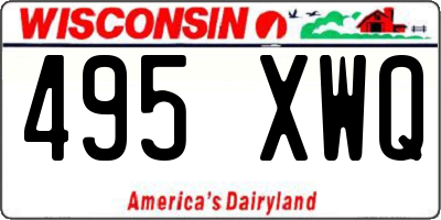 WI license plate 495XWQ
