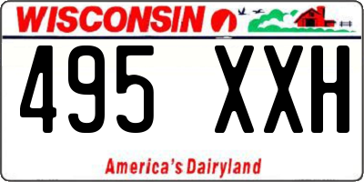 WI license plate 495XXH