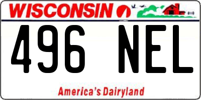 WI license plate 496NEL