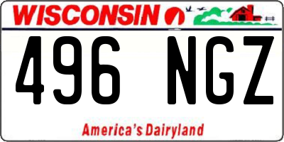 WI license plate 496NGZ