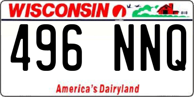 WI license plate 496NNQ