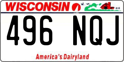 WI license plate 496NQJ