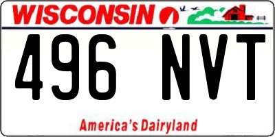 WI license plate 496NVT