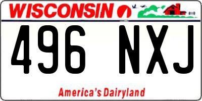 WI license plate 496NXJ
