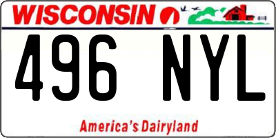 WI license plate 496NYL