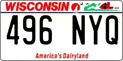 WI license plate 496NYQ