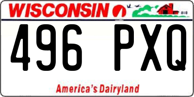 WI license plate 496PXQ