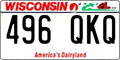 WI license plate 496QKQ