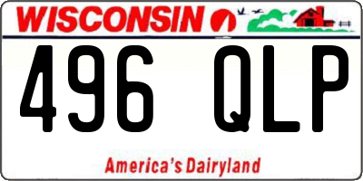 WI license plate 496QLP