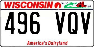 WI license plate 496VQV