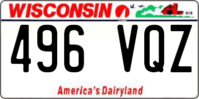 WI license plate 496VQZ