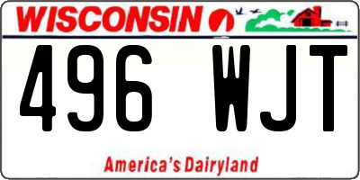 WI license plate 496WJT