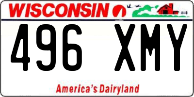WI license plate 496XMY