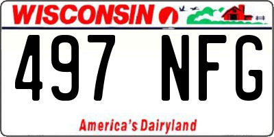 WI license plate 497NFG