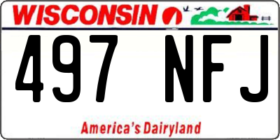 WI license plate 497NFJ