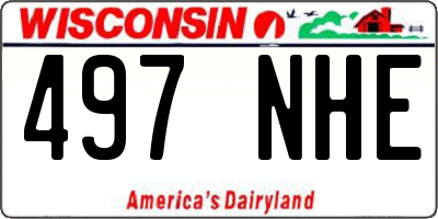 WI license plate 497NHE