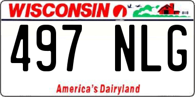 WI license plate 497NLG