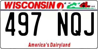 WI license plate 497NQJ