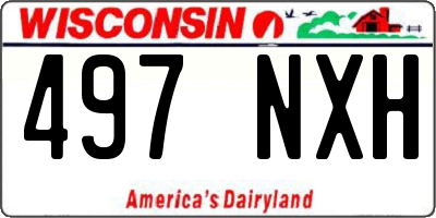 WI license plate 497NXH