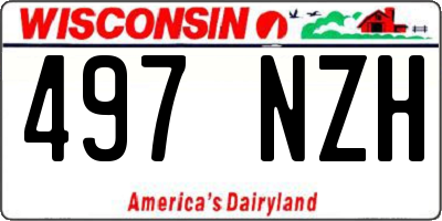 WI license plate 497NZH