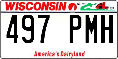 WI license plate 497PMH