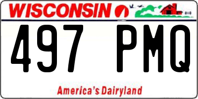 WI license plate 497PMQ