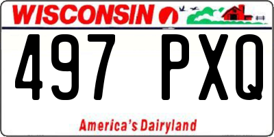 WI license plate 497PXQ