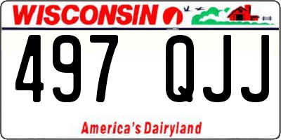 WI license plate 497QJJ