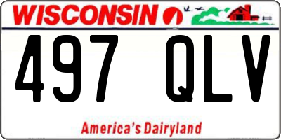 WI license plate 497QLV