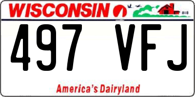WI license plate 497VFJ