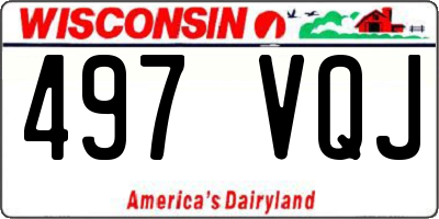 WI license plate 497VQJ