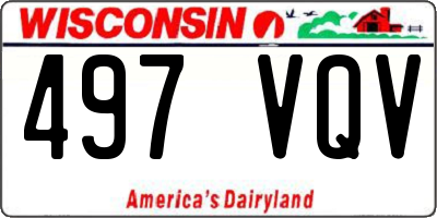 WI license plate 497VQV