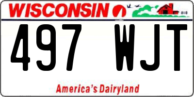 WI license plate 497WJT