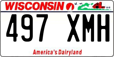 WI license plate 497XMH