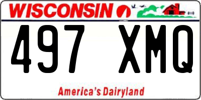 WI license plate 497XMQ