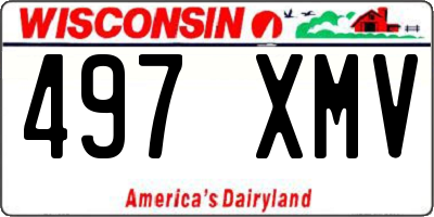 WI license plate 497XMV