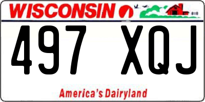 WI license plate 497XQJ