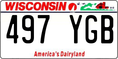 WI license plate 497YGB