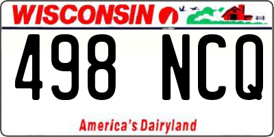 WI license plate 498NCQ