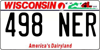 WI license plate 498NER